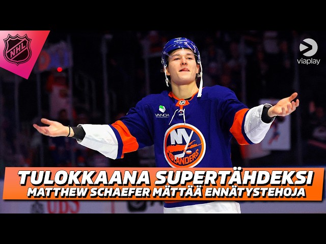 Tulokkaana SUPERTÄHDEKSI | Matthew Schaefer mättää ennätystehoja