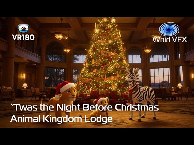 'Twas the Night Before Christmas at Animal Kingdom Lodge | VR180 8K 3D Christmas Story