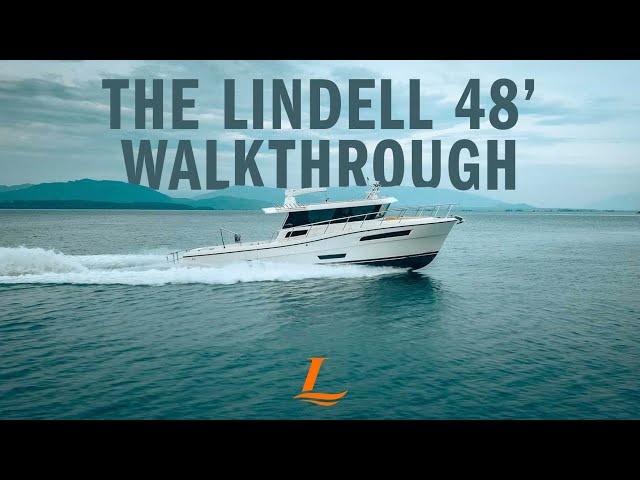 Lindell Yachts 48' Walkthrough | Pilothouse Fishing Yacht Made in Washington | Sportfishing Yacht