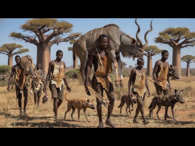 SHOCKING Antelope Hunt with the Primitive Hadzabe tribe | life of hunters