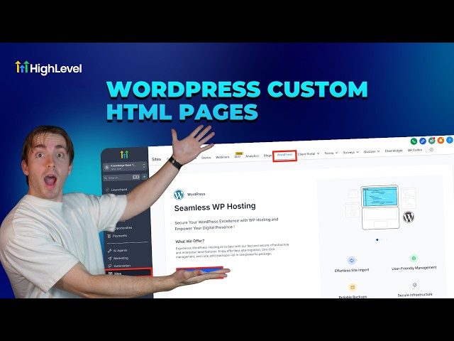 How To Upload Custom HTML Pages in WordPress with HighLevel