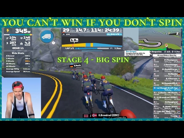 Side Quest Accomplished: All 4 Zwift Big Spin Stages Done!