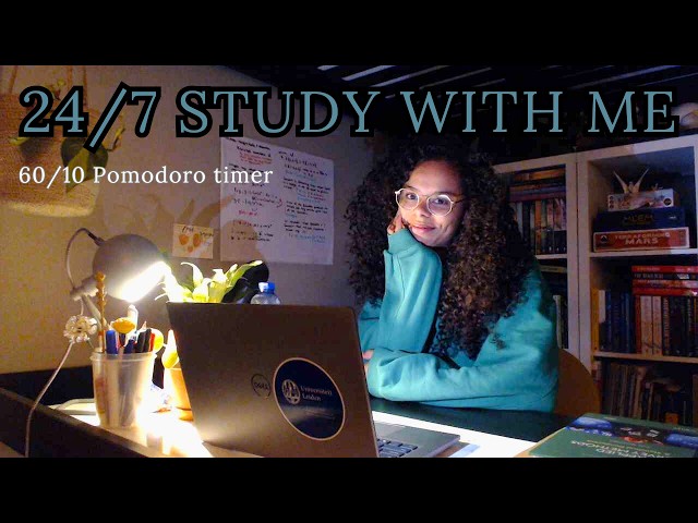Study/Work With Me Livestream 📖 60/10 Pomodoro Sessions ⌛ | cozy fireplace sounds