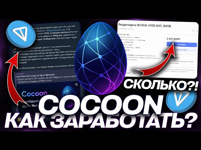 НЕЙРОСЕТЬ COCOON от TELEGRAM — ЧТО ЭТО и КАК на ЭТОМ ЗАРАБОТАТЬ?