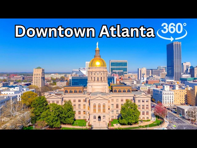 Downtown Atlanta from Above in 360° | VR Immersive Aerial Tour