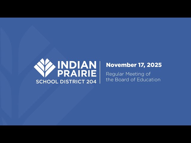 Board of Education Meeting 11/17/2025