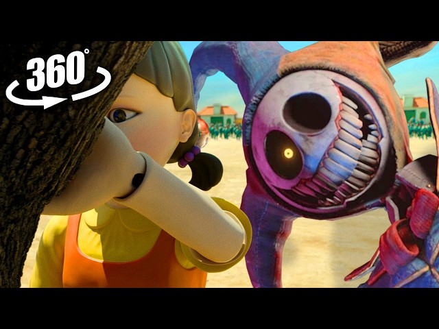 Prototype in Squid Game Red Light Green Light! | VR / 4K | Poppy Playtime Chapter 5