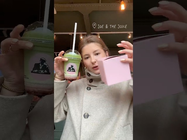 taste test at Joe & the Juice 😋💐 #springflingmatcha #joeandthejuice #matcha #tastetest #ams