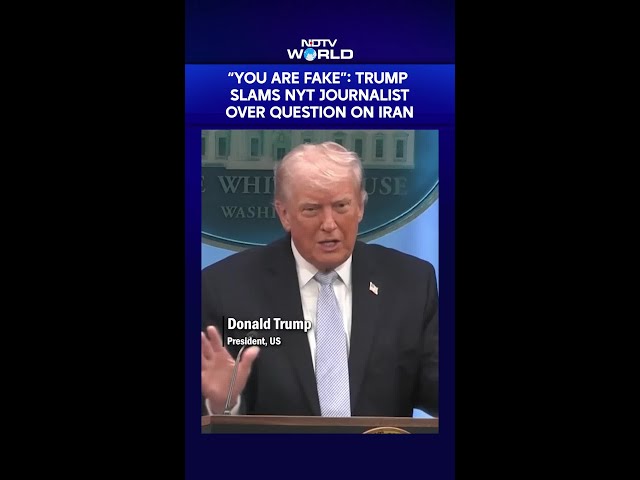 “You Are Fake”: Trump Slams NYT Journalist Over Question On Iran