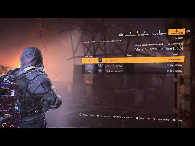 THE DIVISION 2 | 9m 4s TOP 4 SOLO Coney Island Amusement Park Speedrun