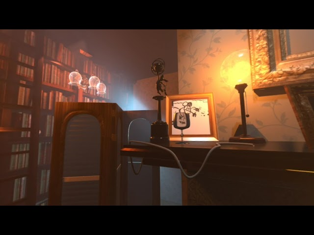 A Virtual Visit to Mr Elephant's Library VR180 Blender 2.93 EEVEE