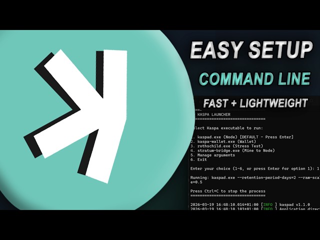 New Kaspa Node – Just CLICK to Run!