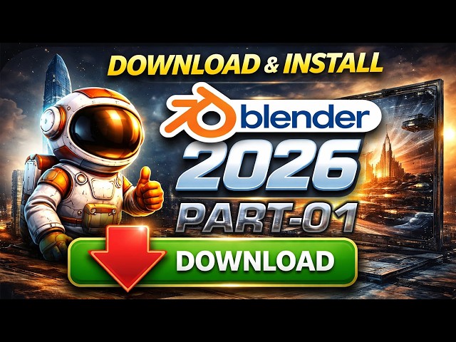 How to Download and Install Blender 2026 on PC/Laptop | Step-by-Step Beginner Tutorial 2026