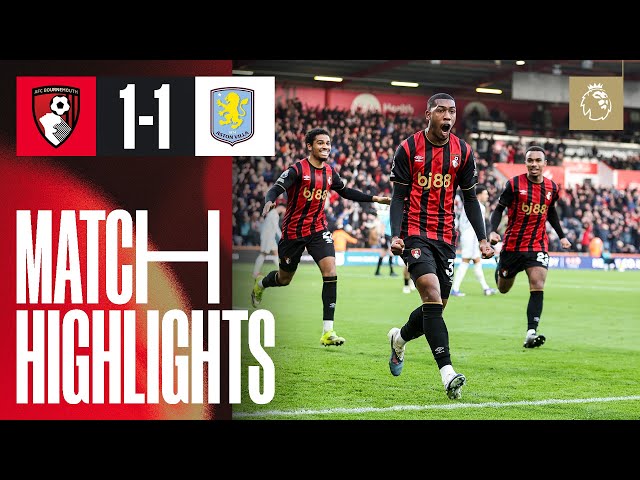 Rayan scores first Premier League goal on his full debut | AFC Bournemouth 1-1 Aston Villa