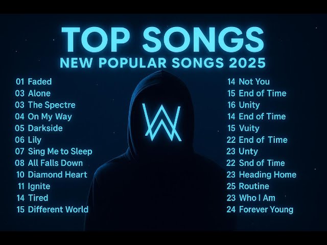 ☄  Alan Walker Greatest Hits 2025 🎧 | Faded • Alone • Darkside + FULL Playlist w/ Lyrics 2025