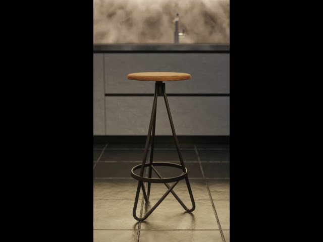 Spiroa 30" Metal Backless Barstool