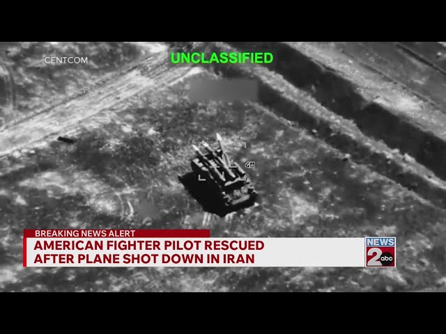 American fighter pilot rescued after jet shot down in Iran