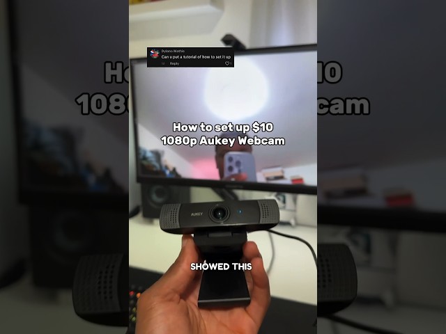 So richten Sie eine 1080p-Aukey-Webcam für 10 $ ein #tech #setup #desksetup #aukey #webcam #kamera