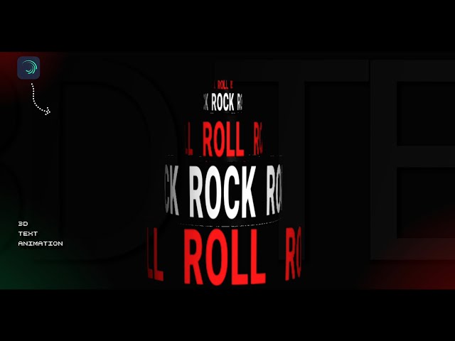 Want 3D Text Animation In Alight Motion?