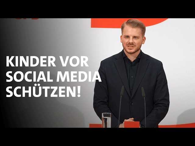 Pressekonferenz mit SPD-Generalsekretär Tim Klüssendorf zum Social-Media-Verbot für Unter-14-Jährige