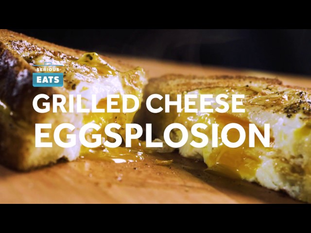 Grilled Cheese Eggsplosion: Eggs-in-a-Hole + Grilled Cheese