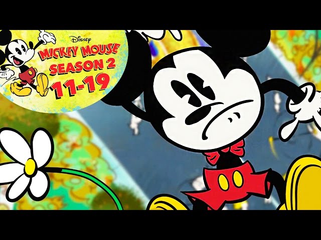 Mickey Mouse Cartoon: Season 2 Episodes 11-19 | Full Shorts Compilation | @disneychannelanimation