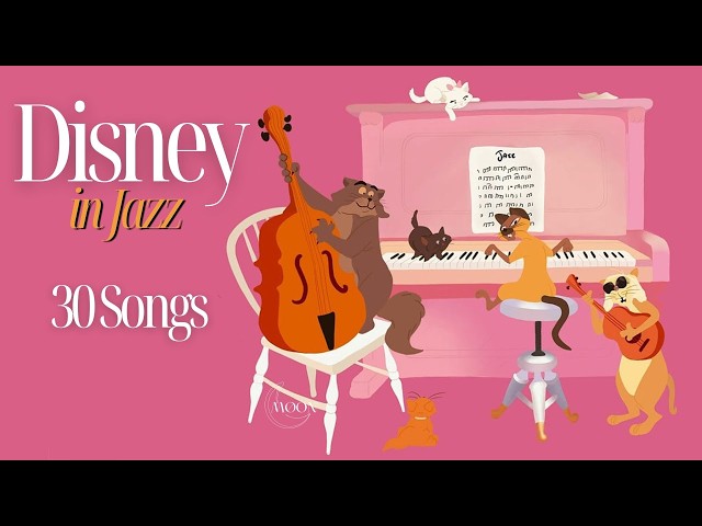 DISNEY Jazz Music Radio ☕ Relaxing Guitar Covers – Study & Work Collection