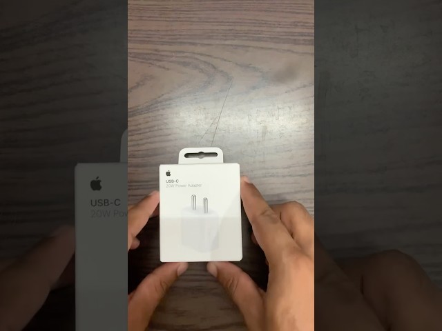 Apple 20w original adapter unboxing #trendingshorts  #apple #shortvideo #chargeriphone #shortsfeed