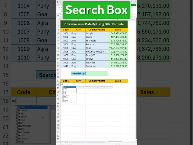 FIND Data FAST in Microsoft Excel with a Custom Search Box!
