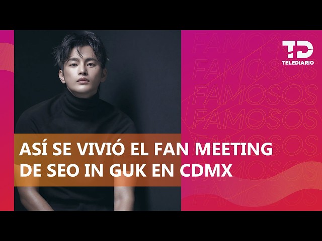 Seo In-guk wins over his fans at a fan meeting in Mexico City