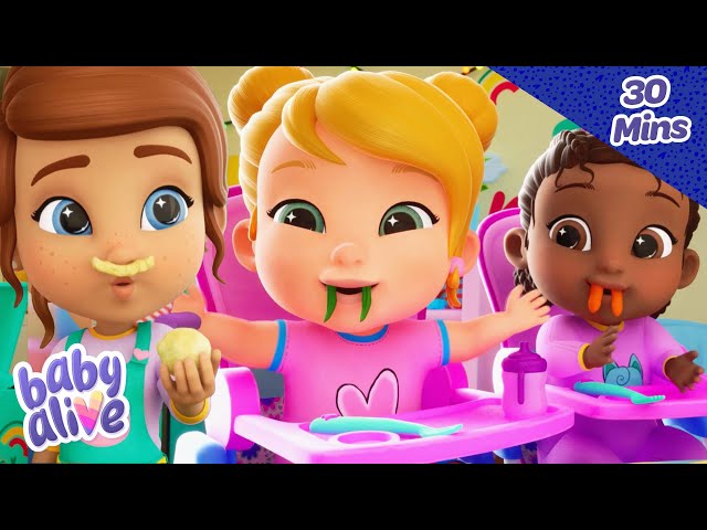 Vegetable party 🥦 Baby Alive | How to eat your veggies | Cartoons For Kids #eatyourgreens