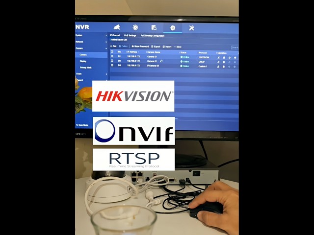 Ip camera private protocol ONVIF RTSP NVR connection #Security #Surveillance #HomeSecurity #IPCamera