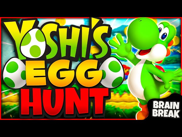Yoshi's Egg Hunt | Brain Break | Mario | Just Dance | Freeze Dance