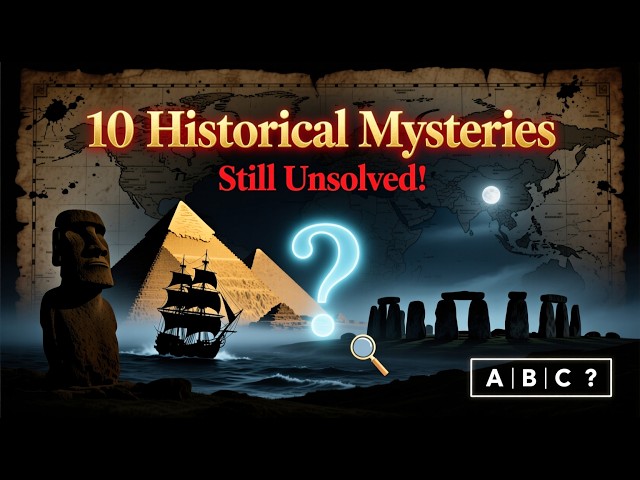 Top 10 Unsolved Mysteries in History | General Knowledge Quiz