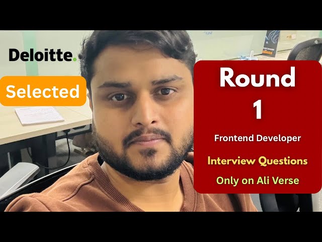 Frontend Developer Interview Questions | Deloitte USI | Experienced