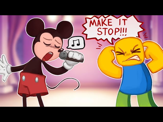 MICKEY plays ROBLOX KARAOKE