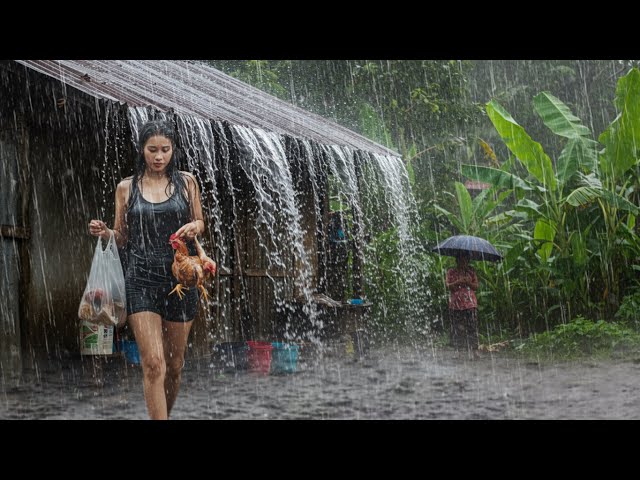 SCARY ! !🌧️⚡ Extreme Thunderstorms and Heavy Rain in Indonesia 🌧️⚡ Soothing Sounds for Sleep