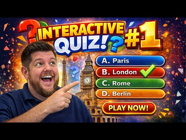 INTERACTIVE General Knowledge Quiz #1 ¦ Play Along At Home!