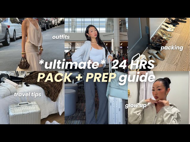 ultimate *PACK + PREP* guide for vacation | travel essentials, glow up, packing tips + more!