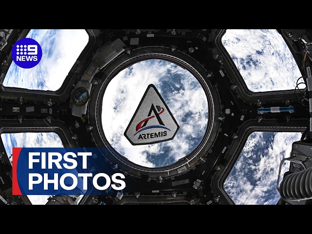 The first photos from the Artemis mission have been sent back to Earth | 9 News Australia