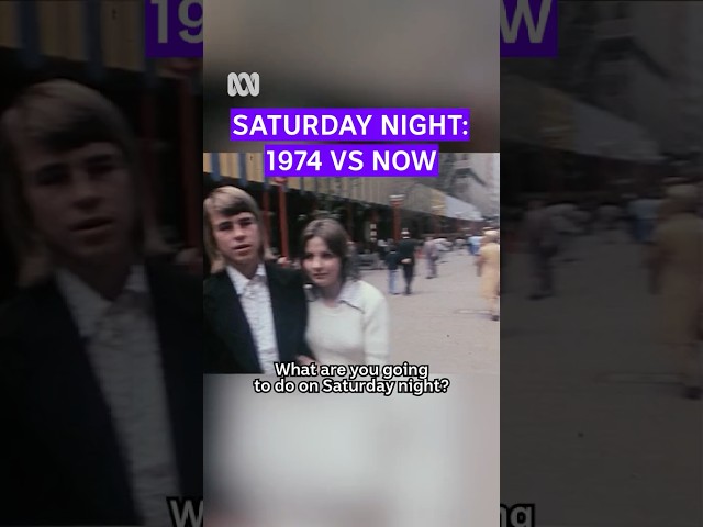 Saturday night: 1974 vs Today #70s #Archive #Australian #History #SaturdayNight