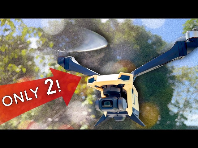 Super Quiet & Portable Drone with Only 2 Props! VCOPTER Falcon mini Bi-Copter 4K Drone