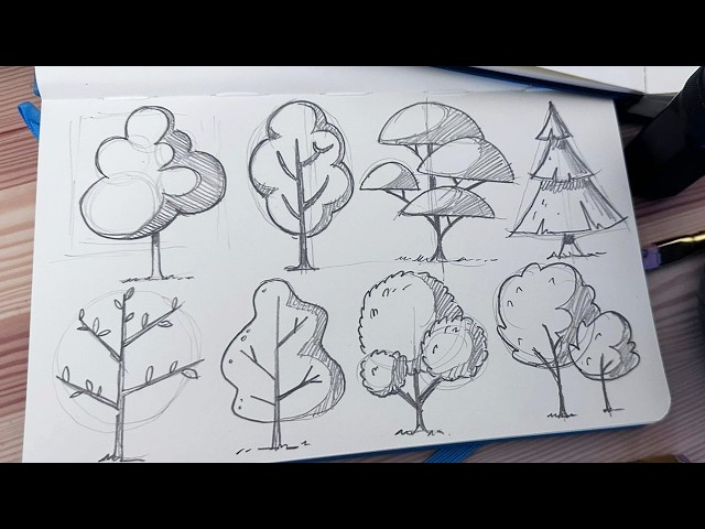 How to Draw Trees (Quick Sketch Tutorial)