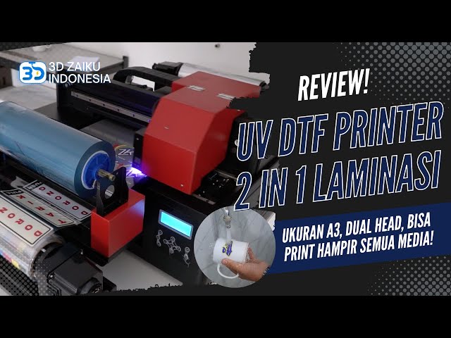 UV DTF PRINTER A3 REVIEW - PRINT & LAMINATE IN ONE PROCESS!