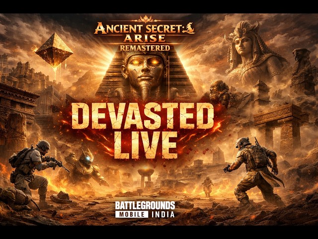 ANCIENT SECRET REMASTERED BGMI NEW EVENT EXPLORING BGMI LIVE #DEVASTEDLIVE