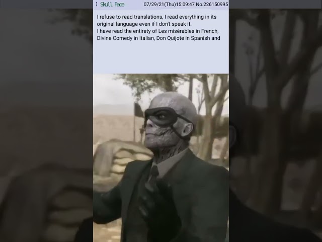 Skull Face won't read translations - MGSV Dub  #fandub #metalgearsolid
