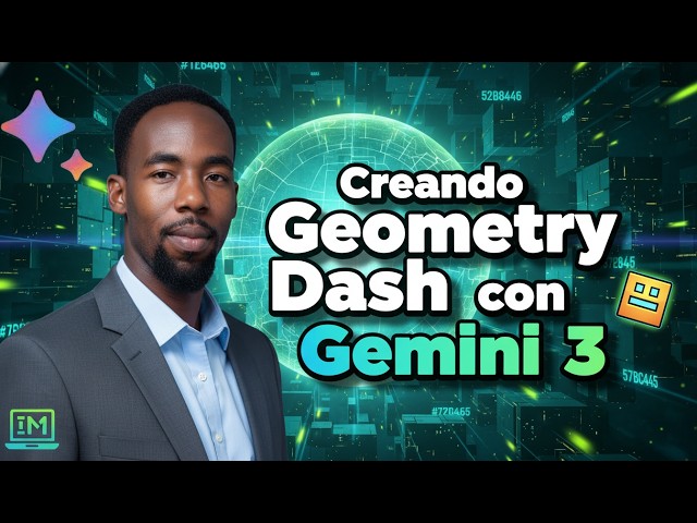 Creando Geometry Dash con Inteligencia Artificial (Gemini 3) ¡RESULTADOS ASOMBROSOS en MEDIA HORA!