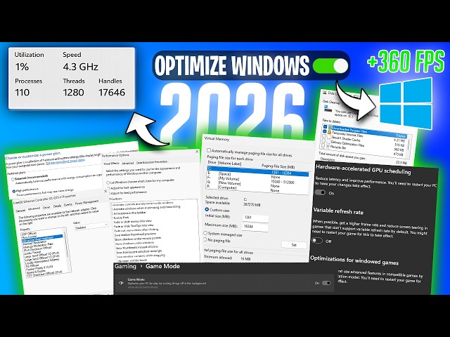 How to Optimize Windows 11 for Gaming & Performance in 2026📈