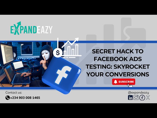 Secret Hack to Facebook Ads Testing: Skyrocket your conversions