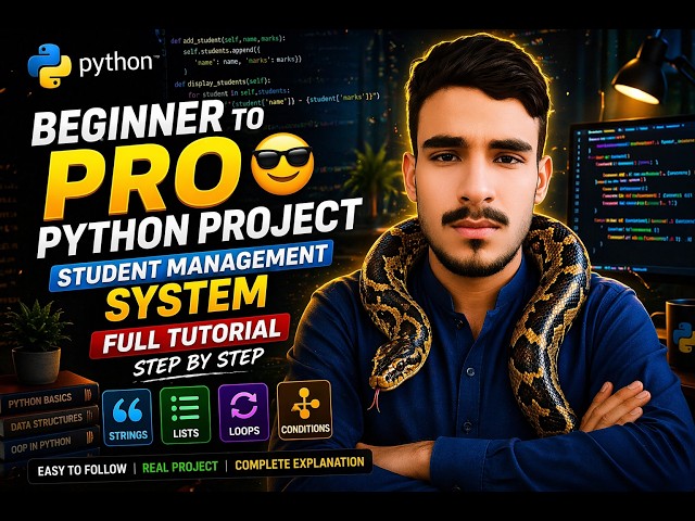 Python Full Project for Beginners | Student Management System (Step by Step)